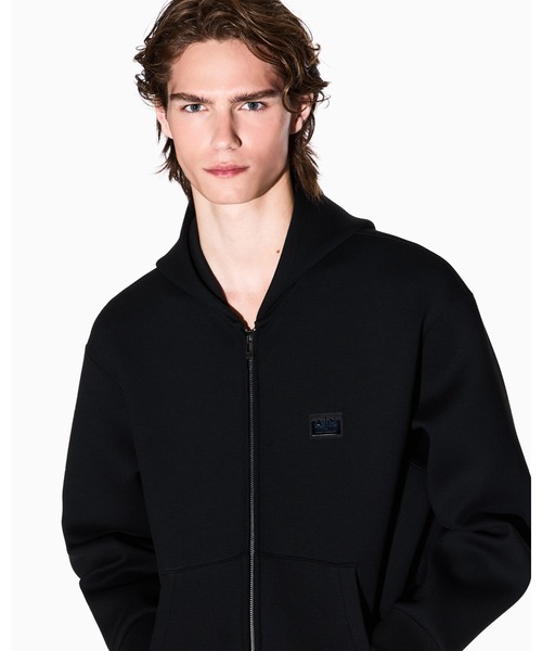 ARMANI EXCHANGE（アルマーニエクスチェンジ）の「【A|X アルマーニ エクスチェンジ】AXロゴ スキューバエフェクト ジップアップフーデッドスウェットシャツ（スウェット・メンズ・ブラック・SMALL/MEDIUM/X-LARGE/LARGE/X-SMALL）」の3枚目の写真