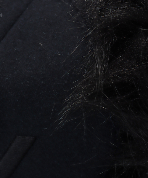 OPEN Yy（オープンワイワイ）の「【Geek Office / ギークオフィス】OPEN YY Woven FAUX FUR CORDUROY EARFLAP（キャップ・レディース・チャコールグレー/ネイビー・FREE）」の11枚目の写真