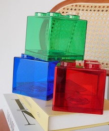 Sowel.（ソエル）の「【 Sowel. / ソエル 】 クリアカラー ブロック 貯金箱 / マネーバンク #（インテリア雑貨）」