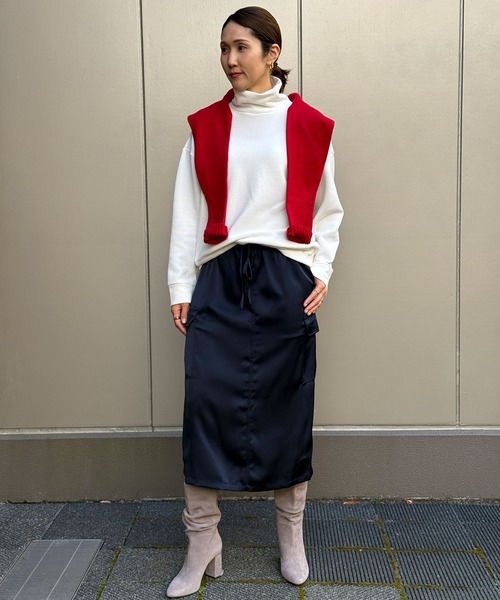 BANANA REPUBLIC FACTORY STORE(バナナリパブリック ファクトリーストア)の「BANANA REPUBLIC FACTORY STORE オットマン タートルネック スウェットシャツ(スウェット・レディース・ネイビー/ホワイト/ブラック・L/M/S/XS)」の10枚目の写真