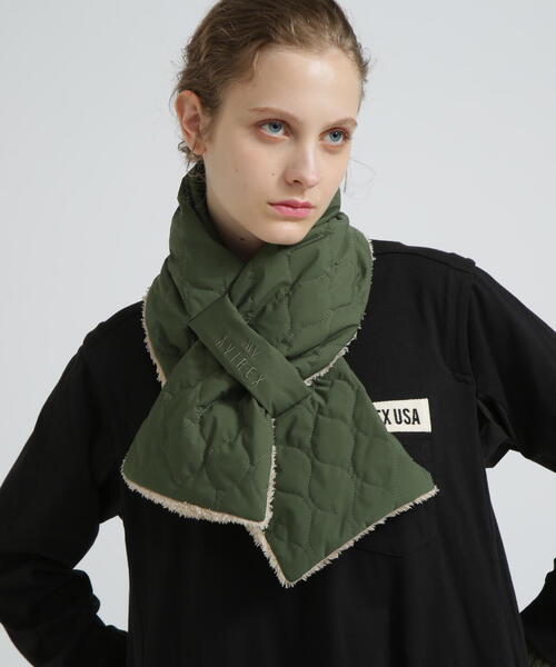 直営店限定》QUILTING FUR STOLE/キルティング ファー ストール