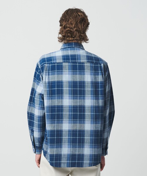 BEAUTY&YOUTH UNITED ARROWS(ビューティーアンドユースユナイテッドアローズ)の「<one BEAUTY&YOUTH>OLD/C ワッシャー シャツ FORM型(シャツ/ブラウス・メンズ・コバルトブルー・M/L/S/XL)」の6枚目の写真