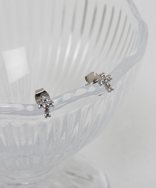 セール】タイニー クロス ピアス（ピアス（両耳用））｜kirakiraShop