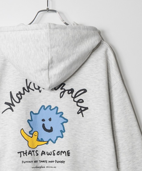 Mark Gonzales(マーク・ゴンザレス)の「【ba】JOHN'S CLOSET別注 〔MARK GONZALES ARTWORK COLLECTION / マーク ゴンザレス〕アソートアート フルジップパーカー(パーカー・メンズ・ホワイト系1/ホワイト系2/ブラック系2/ライトグレー系1/ブラック系1/ライトグレー系2・MEDIUM/LARGE)」の6枚目の写真