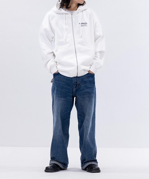 Mark Gonzales(マーク・ゴンザレス)の「【ba】JOHN'S CLOSET別注 〔MARK GONZALES ARTWORK COLLECTION / マーク ゴンザレス〕アソートアート フルジップパーカー(パーカー・メンズ・ホワイト系1/ホワイト系2/ブラック系2/ライトグレー系1/ブラック系1/ライトグレー系2・MEDIUM/LARGE)」の16枚目の写真