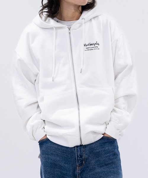 Mark Gonzales(マーク・ゴンザレス)の「【ba】JOHN'S CLOSET別注 〔MARK GONZALES ARTWORK COLLECTION / マーク ゴンザレス〕アソートアート フルジップパーカー(パーカー・メンズ・ホワイト系1/ホワイト系2/ブラック系2/ライトグレー系1/ブラック系1/ライトグレー系2・MEDIUM/LARGE)」の13枚目の写真