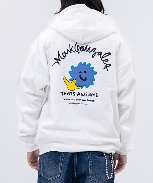 Mark Gonzales(マーク・ゴンザレス)の「【ba】JOHN'S CLOSET別注 〔MARK GONZALES ARTWORK COLLECTION / マーク ゴンザレス〕アソートアート フルジップパーカー(パーカー・メンズ・ホワイト系1/ホワイト系2/ブラック系2/ライトグレー系1/ブラック系1/ライトグレー系2・MEDIUM/LARGE)」の15枚目の写真
