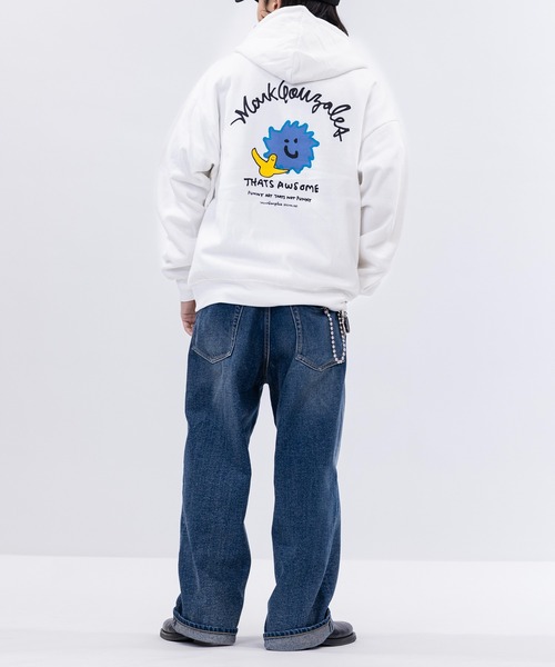 Mark Gonzales(マーク・ゴンザレス)の「【ba】JOHN'S CLOSET別注 〔MARK GONZALES ARTWORK COLLECTION / マーク ゴンザレス〕アソートアート フルジップパーカー(パーカー・メンズ・ホワイト系1/ホワイト系2/ブラック系2/ライトグレー系1/ブラック系1/ライトグレー系2・MEDIUM/LARGE)」の18枚目の写真
