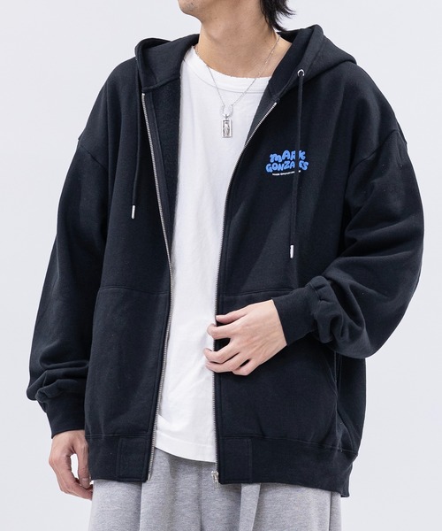 Mark Gonzales(マーク・ゴンザレス)の「【ba】JOHN'S CLOSET別注 〔MARK GONZALES ARTWORK COLLECTION / マーク ゴンザレス〕アソートアート フルジップパーカー(パーカー・メンズ・ホワイト系1/ホワイト系2/ブラック系2/ライトグレー系1/ブラック系1/ライトグレー系2・MEDIUM/LARGE)」の19枚目の写真