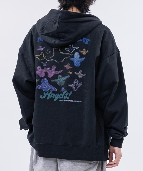 Mark Gonzales(マーク・ゴンザレス)の「【ba】JOHN'S CLOSET別注 〔MARK GONZALES ARTWORK COLLECTION / マーク ゴンザレス〕アソートアート フルジップパーカー(パーカー・メンズ・ホワイト系1/ホワイト系2/ブラック系2/ライトグレー系1/ブラック系1/ライトグレー系2・MEDIUM/LARGE)」の21枚目の写真