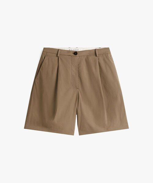 TOMMY HILFIGER(トミーヒルフィガー)の「ライトコットンプリーツショートパンツ(チノパンツ・レディース・ブラウン・34inch)」の5枚目の写真