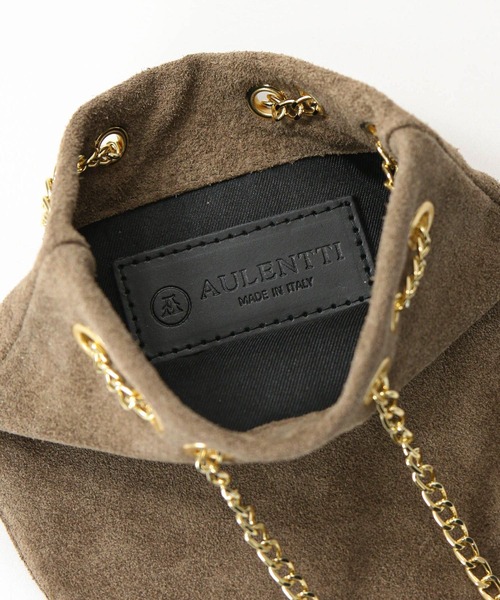 AULENTTI(オウレンティ)の「スエードチェーンミニポシェット(ショルダーバッグ・レディース・ベージュ/ブラウン・FREE)」の16枚目の写真