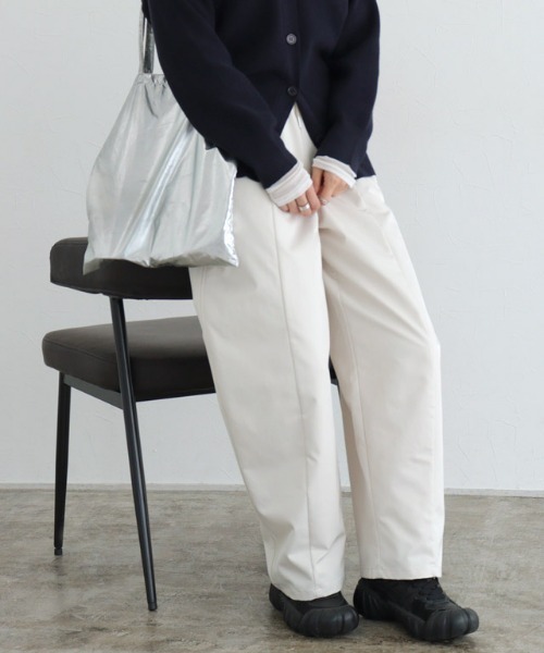 Pierrot（ピエロ）の「ギャザーツイルカーブパンツ（その他パンツ・レディース・キナリ/カーキ/ブラック・PM/TM/L/M）」の9枚目の写真