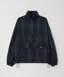 RONRON（ロンロン）の「POCKET HALF ZIP UP ANORAK GREEN CHECK（ナイロンジャケット）」