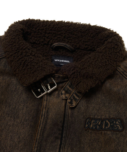 WKNDRS(ウィーキャンドース)の「DENIM SHERPA JK (BROWN)(その他アウター・レディース・その他・MEDIUM/LARGE/X-LARGE)」の3枚目の写真