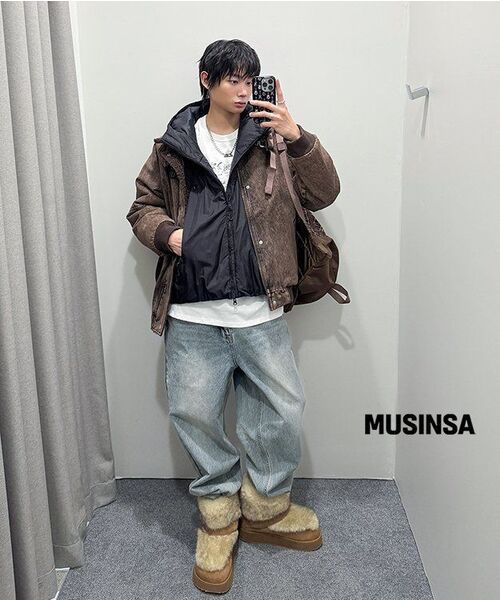 WKNDRS(ウィーキャンドース)の「DENIM SHERPA JK (BROWN)(その他アウター・レディース・その他・MEDIUM/LARGE/X-LARGE)」の10枚目の写真