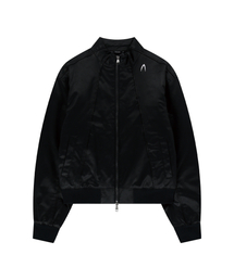 AAKAM | Piping Leather Blouson (Black)(ライダースジャケット)