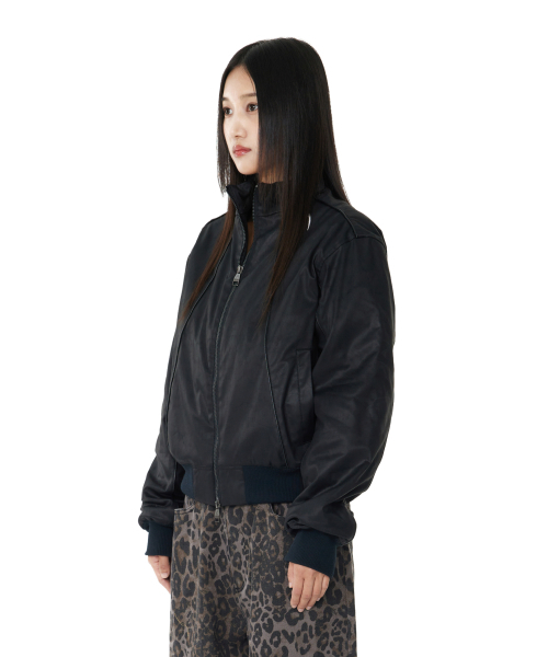 AAKAM（アーカム）の「Piping Leather Blouson (Black)（ライダースジャケット・レディース・その他・1/2）」の3枚目の写真