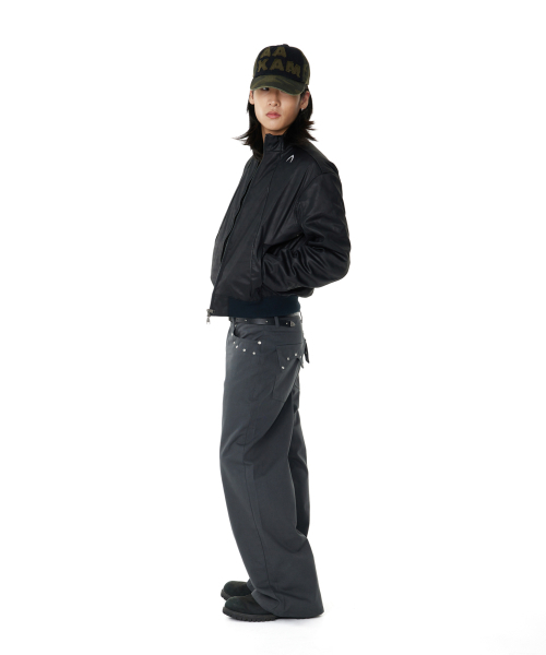 AAKAM（アーカム）の「Piping Leather Blouson (Black)（ライダースジャケット・レディース・その他・1/2）」の9枚目の写真