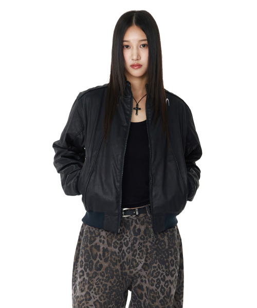 AAKAM（アーカム）の「Piping Leather Blouson (Black)（ライダースジャケット・レディース・その他・1/2）」の12枚目の写真