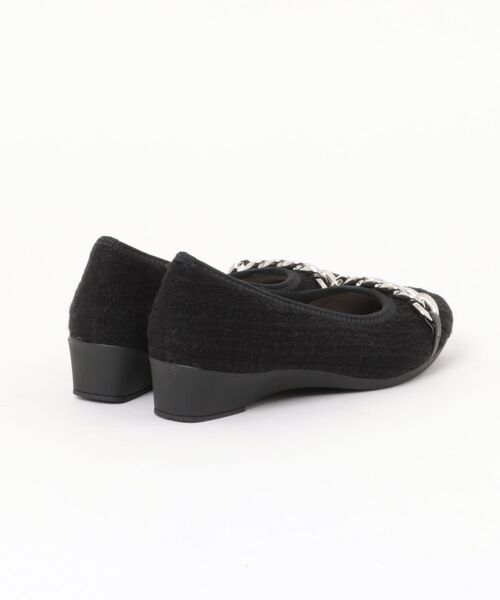 Bridget Birkin（ブリジットバーキン）の「【Bridget Birkin Walk】チェーンモチーフウォーキングパンプス(55244B)（パンプス・レディース・ブラック/グリーン・23/23.5/24/24.5/22.5）」の4枚目の写真