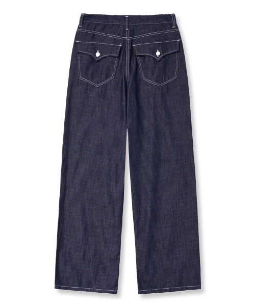 Midnight Move(ミッドナイトムーブ)の「pk pants (blue)(デニムパンツ・レディース・その他・SMALL/MEDIUM)」の3枚目の写真