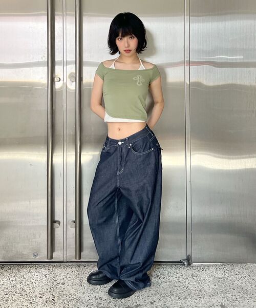 Midnight Move(ミッドナイトムーブ)の「pk pants (blue)(デニムパンツ・レディース・その他・SMALL/MEDIUM)」の11枚目の写真