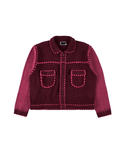 PHINGERIN（フィンガリン）の「PG1 KNIT（ニット/セーター・メンズ・ベージュ/ワインレッド/ネイビー・L/M/S/XL）」の3枚目の写真