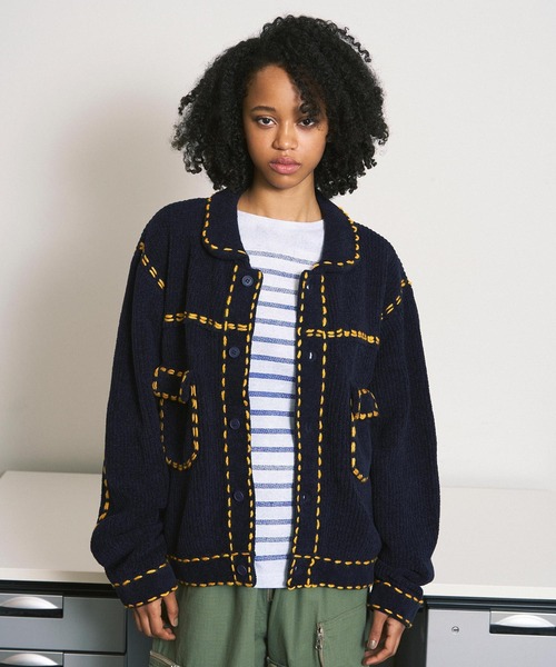 PHINGERIN（フィンガリン）の「PG1 KNIT（ニット/セーター・メンズ・ベージュ/ワインレッド/ネイビー・L/M/S/XL）」の16枚目の写真