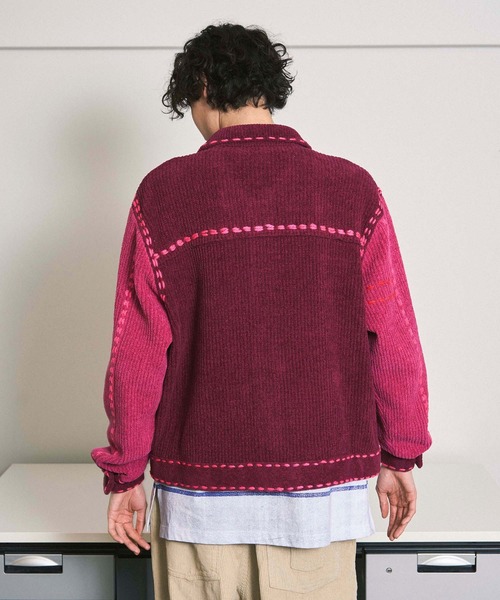 PHINGERIN（フィンガリン）の「PG1 KNIT（ニット/セーター・メンズ・ベージュ/ワインレッド/ネイビー・L/M/S/XL）」の12枚目の写真