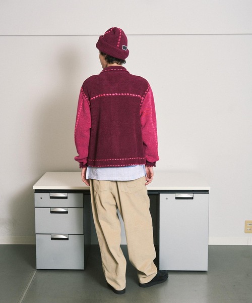 PHINGERIN（フィンガリン）の「PG1 KNIT（ニット/セーター・メンズ・ベージュ/ワインレッド/ネイビー・L/M/S/XL）」の10枚目の写真