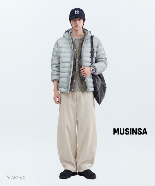 MUSINSA STANDARD（ムシンサスタンダード）の「シンセティックレザー スラウチショルダーバッグ [ブラック]（ショルダーバッグ・メンズ・その他・FREE）」の10枚目の写真