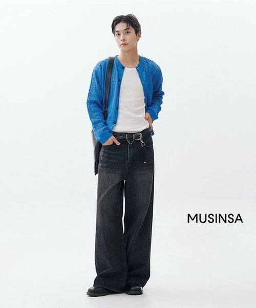 MUSINSA STANDARD（ムシンサスタンダード）の「シンセティックレザー スラウチショルダーバッグ [ブラック]（ショルダーバッグ・メンズ・その他・FREE）」の17枚目の写真
