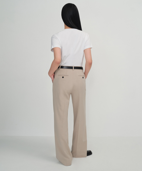 MUSINSA STANDARD WOMAN（ムシンサスタンダードウーマン）の「ウィメンズワイドヒドゥンバンディングスラックス[ウォームサンド]（スラックス・レディース・その他・34/32/30/31/24/25/26/27/28/29）」の4枚目の写真