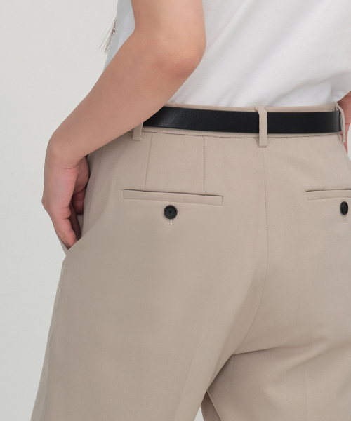 MUSINSA STANDARD WOMAN（ムシンサスタンダードウーマン）の「ウィメンズワイドヒドゥンバンディングスラックス[ウォームサンド]（スラックス・レディース・その他・34/32/30/31/24/25/26/27/28/29）」の7枚目の写真