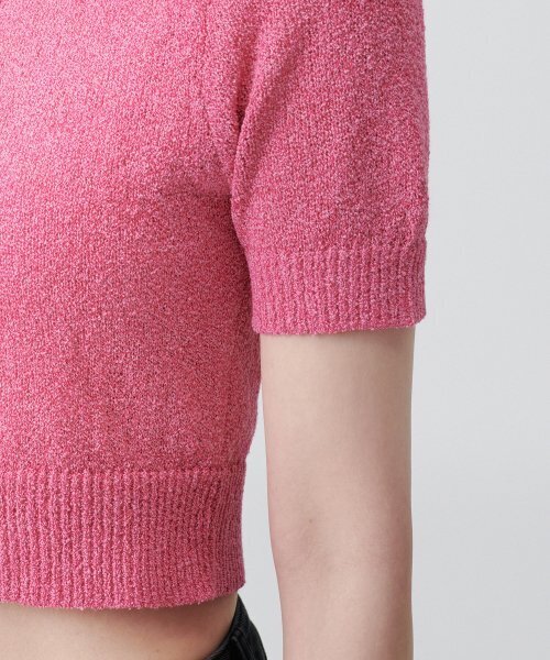 MUSINSA STANDARD WOMAN（ムシンサスタンダードウーマン）の「ウィメンズブークルニットポロシャツ[ピンク]（ニット/セーター・レディース・その他・SMALL/MEDIUM/LARGE/X-SMALL）」の8枚目の写真