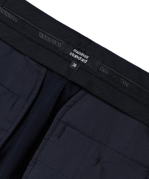 MUSINSA STANDARD WOMAN（ムシンサスタンダードウーマン）の「レディーススリムストレート隠しバンディングスラックス[ネイビー]（スラックス・レディース・その他・34/32/30/31/24/25/26/27/28/29）」の6枚目の写真