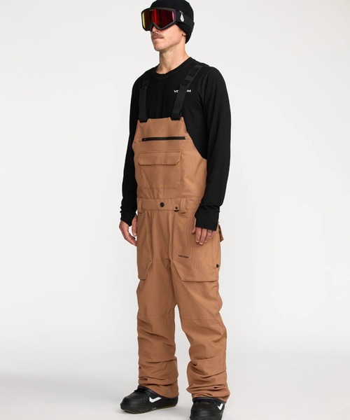 VOLCOM(ボルコム)の「VOLCOM ROAN BIB OVERALL/ボルコムスキースノーボードウェア(ビブパンツ)(その他パンツ・メンズ・ブラック/グレー/アーミー/グレー系その他/ブラウン系その他・MEDIUM/LARGE)」の4枚目の写真