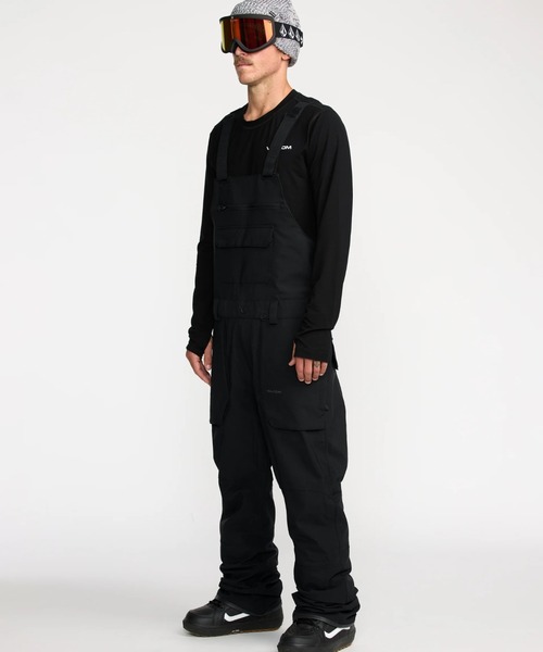 VOLCOM(ボルコム)の「VOLCOM ROAN BIB OVERALL/ボルコムスキースノーボードウェア(ビブパンツ)(その他パンツ・メンズ・ブラック/グレー/アーミー/グレー系その他/ブラウン系その他・MEDIUM/LARGE)」の1枚目の写真