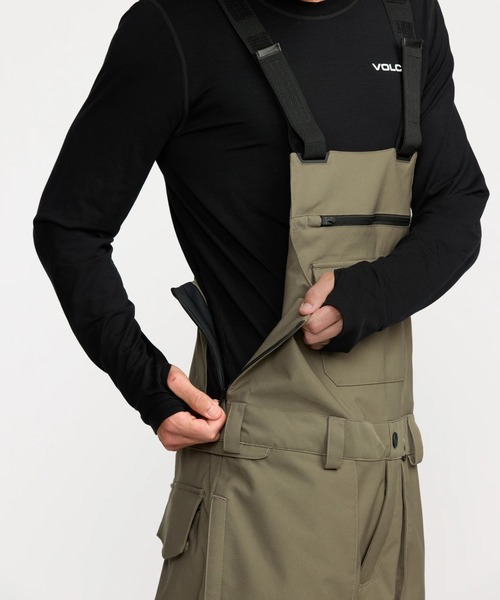 VOLCOM(ボルコム)の「VOLCOM ROAN BIB OVERALL/ボルコムスキースノーボードウェア(ビブパンツ)(その他パンツ・メンズ・ブラック/グレー/アーミー/グレー系その他/ブラウン系その他・MEDIUM/LARGE)」の10枚目の写真