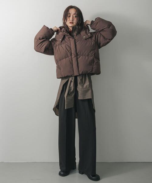 セール】フーデット2wayショートダウン（ダウンジャケット/コート