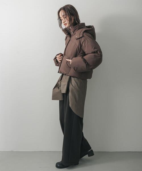 セール】フーデット2wayショートダウン（ダウンジャケット/コート