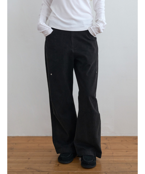 Kijun(キジュン)の「Pleated Knee Wide Pants Black(その他パンツ・レディース・その他・SMALL/MEDIUM)」の1枚目の写真