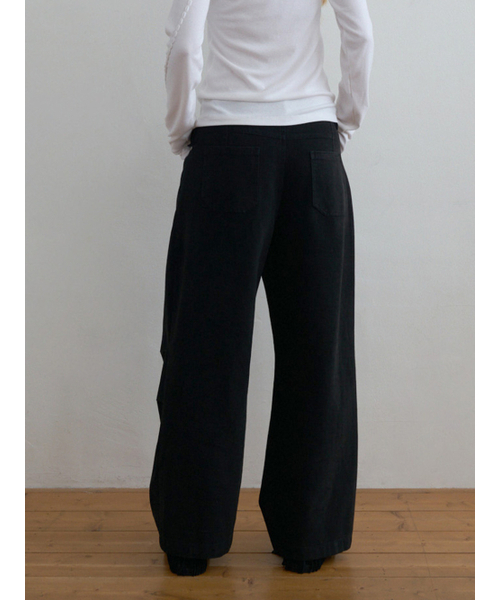 Kijun(キジュン)の「Pleated Knee Wide Pants Black(その他パンツ・レディース・その他・SMALL/MEDIUM)」の5枚目の写真
