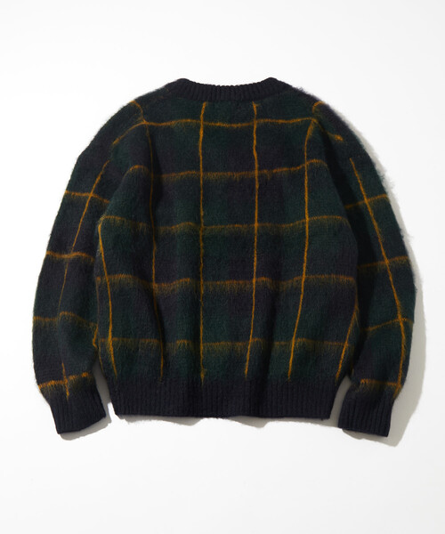 セール】NAUTICA/ノーティカ モヘア ウィンドチェック Vネックプル