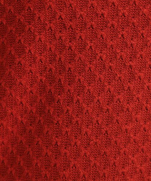 DRESKIP(ドレスキップ)の「【洗濯機可/毛玉レス】配色がアクセント ダイヤ柄ゆるニット(ニット/セーター・レディース・サンドベージュ/ブルー系その他/ダークブラウン/ワインレッド/ブラック・01/02/03/04)」の20枚目の写真