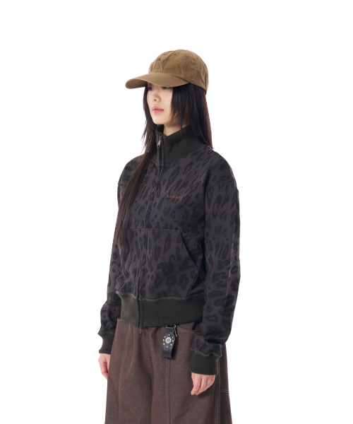 ジャケット・アウター AAKAM Leopard Logo Track Jacket セール】Leopard Logo Track Jacket (Black)（ナイロンジャケット