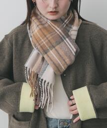 SENSE OF PLACE by URBAN RESEARCH | チェックフリンジストール(マフラー)