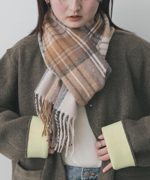 セール】チェックフリンジストール（マフラー）｜SENSE OF PLACE by
