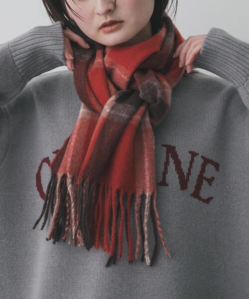 セール】チェックフリンジストール（マフラー）｜SENSE OF PLACE by